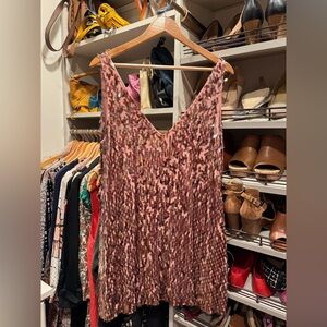 Free People Pink chunky sequin mini dress